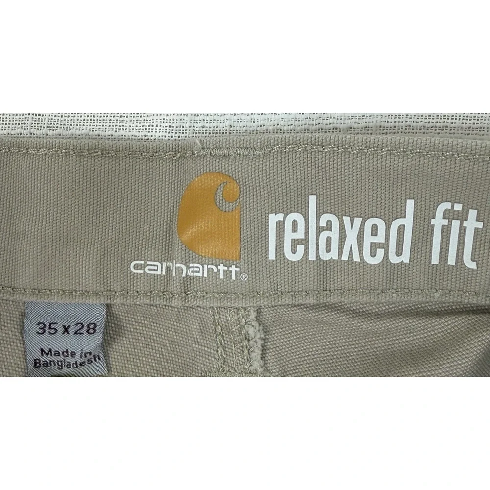 Carhartt‎ Rugged Flex Rigby Relaxed Fit Pants 35x28 Canvas Tan 102291 232